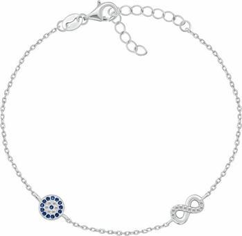 Actual product image Brilio Silver - Silver Flower Pendant with Blue Synthetic Opal PT138WB