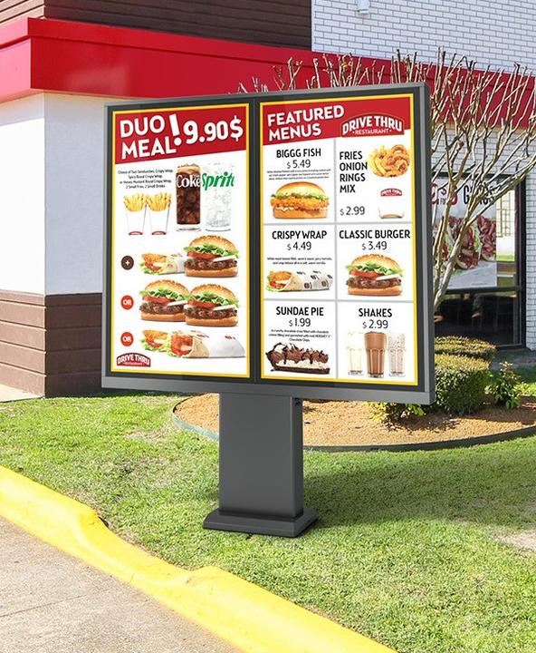 Produktbild DSS Outdoor Stele Portrait 2x49", Metall, Full Outdoor