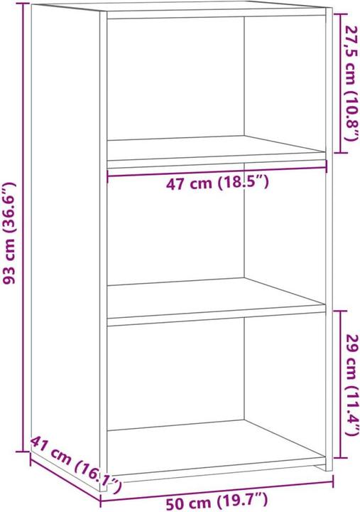 Produktbild VidaXL Sideboard (50 x 41 x 93 cm)