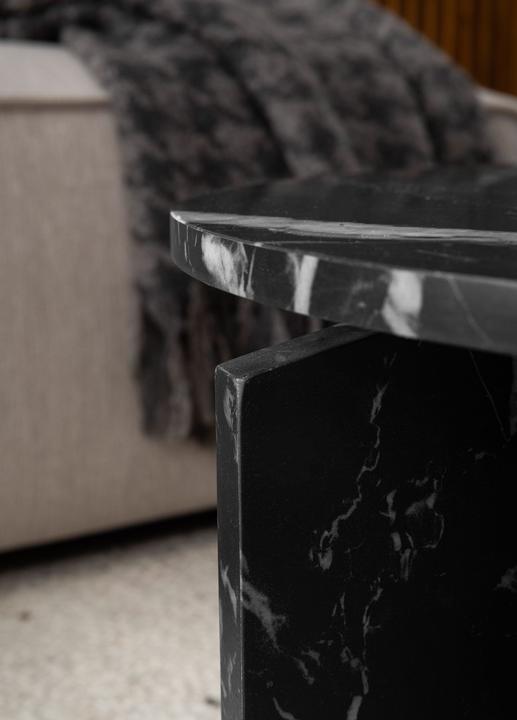 Actual product image FineBuy Couchtisch 70 cm Wohnzimmertisch Sofatisch Rund Gross Kaffeetisch Modern (70 x 70 x 33 cm)