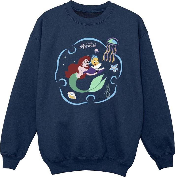 Disney The Little Mermaid Reading A Book Sweatshirt Mädchen