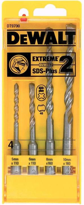 Image du produit DeWalt Set de 4 pièces dans une cassette en plastique DT9700 (10.00 millimètres)