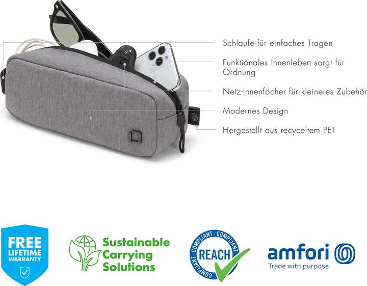 Produktbild Dicota Reisetasche Eco Accessories Pouch MOTION Hellgrau