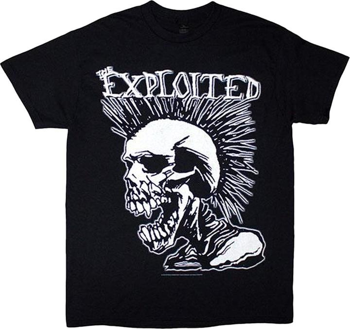Actual product image Universal Textiles Unisex Adult Mohican Skull T-Shirt (L)