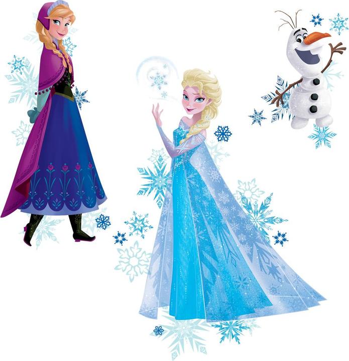 Immagine prodotto Roommates RM - DISNEY Frozen Anna, Elsa e Olaf con fiocchi di neve (6 x 6 x 72 cm)