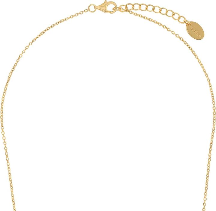 Produktbild S.Oliver Halsschmuck für Damen, 925 Sterling Silber, Zirkonia synth., Chalzedon | Herz (Silber 925)