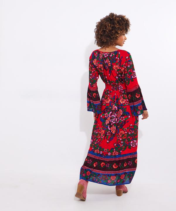 Actual product image Joe Browns Boho Print Shirred Waist Maxi (40)