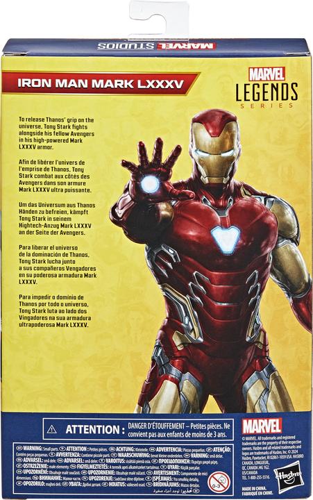 Actual product image Hasbro Marvel Studios Marvel Legends Action Figure Iron Man Mark LXXXV 15 cm
