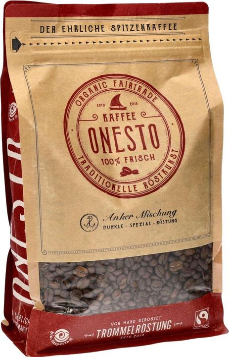 Immagine prodotto Onesto Chicchi di caffè Organic Anchor Blend 1 kg (1000 g, Tostatura media)