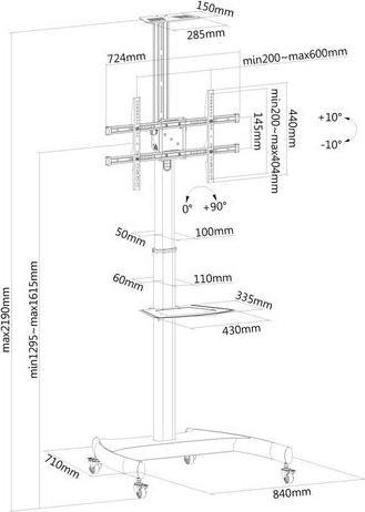 Produktbild Neomounts PLASMA-M1900E (Universal, 70", 50 kg)