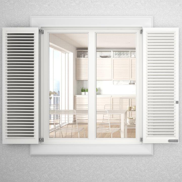 Image du produit Intirilife Moustiquaire en gris largeur 150cm (150 x 100 cm)