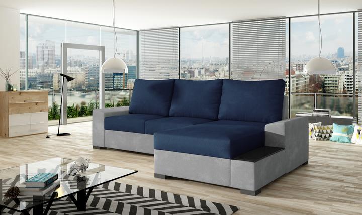 Actual product image ELTAP Negro (Corner sofa, 3-seater, Sofa bed)