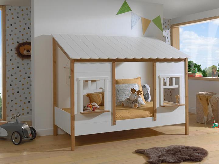 Image du produit Vipack Lit de maison avec toit (90 x 200 cm)