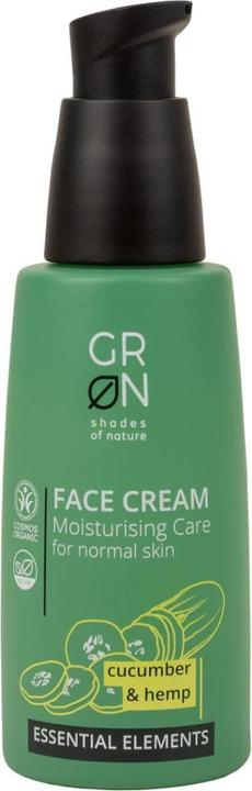 Actual product image GRN ESSENTIAL Gesichtscreme feuchtigkeitspendend Gurke & Hanf (50 ml, 24h cream)