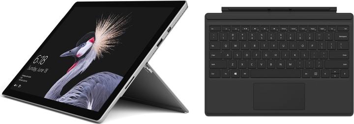 Microsoft Surface Pro, 128GB SSD inkl. schwarzem Type Cover
