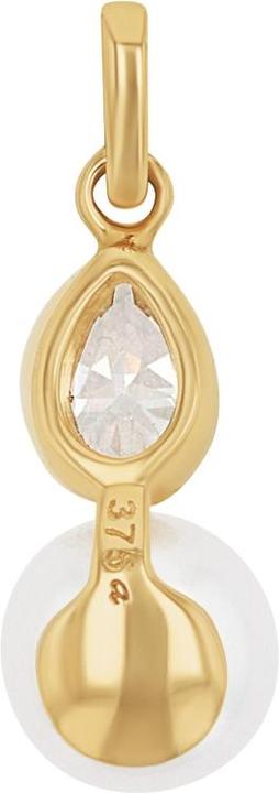 Produktbild Amor Anhänger für Damen, Gold 375, Zirkonia synth., Süsswasserzuchtperle (Gold 375, 9 ct)