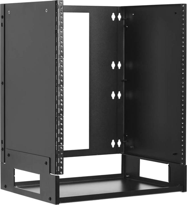 Actual product image Eaton 12U Wall-Mount Bracket with Shelf for Small Switches and Patch Panels Hinged