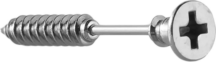 Produktbild Star Piercing Micro Barbell Kreuzschlitzschraube silber (ohne Messing, Chirurgenstahl 316L)