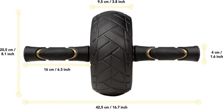 Produktbild Tunturi Centuri Massive Pro Exercise Wheel Ab Roller