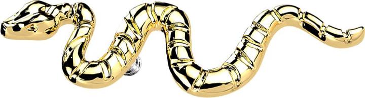Actual product image Star Piercing Dermal Anchor gold-plated snake (without brass, Titanium G23)