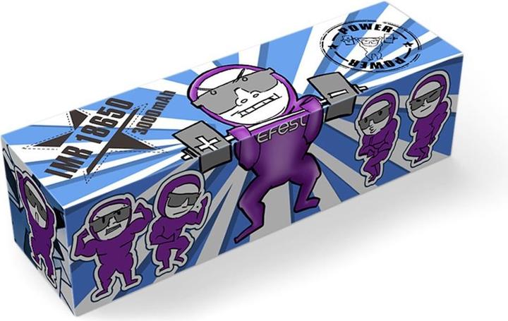 Image du produit Efest Accu Purple IMR 18650 puissance maximale de 35A (Flat Top), y compris boîte de protection de l'accu (1 pcs, 18650, 3000 mAh)