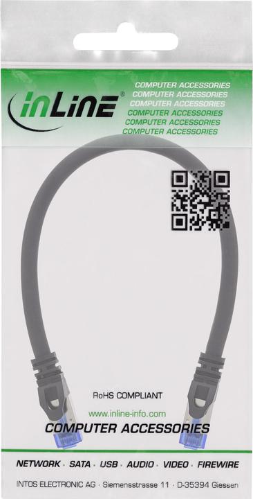 Immagine prodotto InLine Cavo patch blindato (U/FTP, CAT6a, 0.30 m)