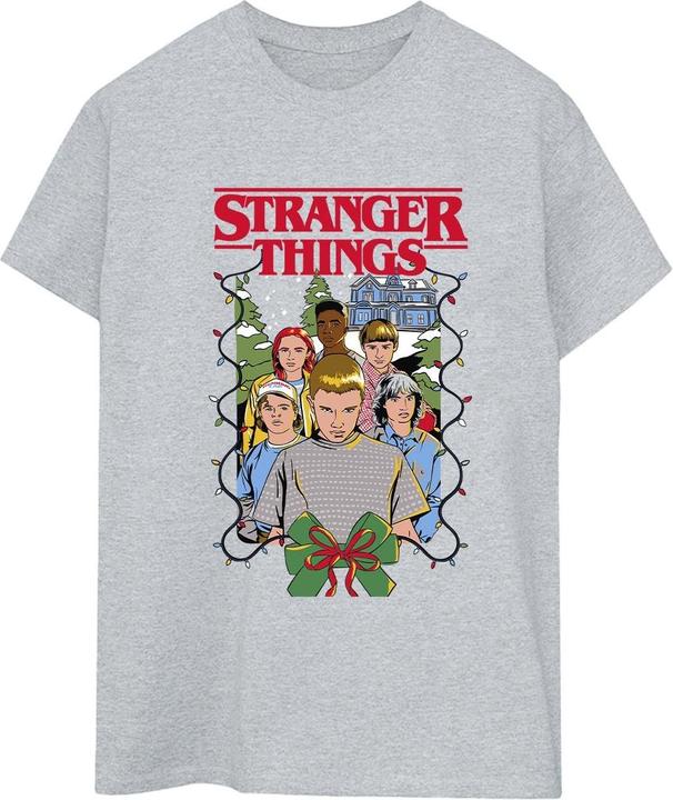 Immagine prodotto Netflix Stranger Things Christmas Poster Maglietta Ampia Donna (S)