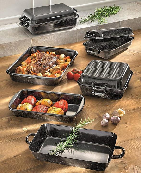 Actual product image Riess Frying pan with lid, 0110-22 (Frying pan, Enamel)