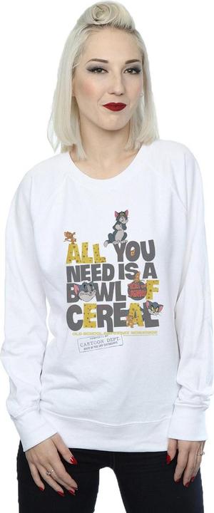 Actual product image Tom & Jerry Womens/Ladies All You Need Is Sweatshirt (L)