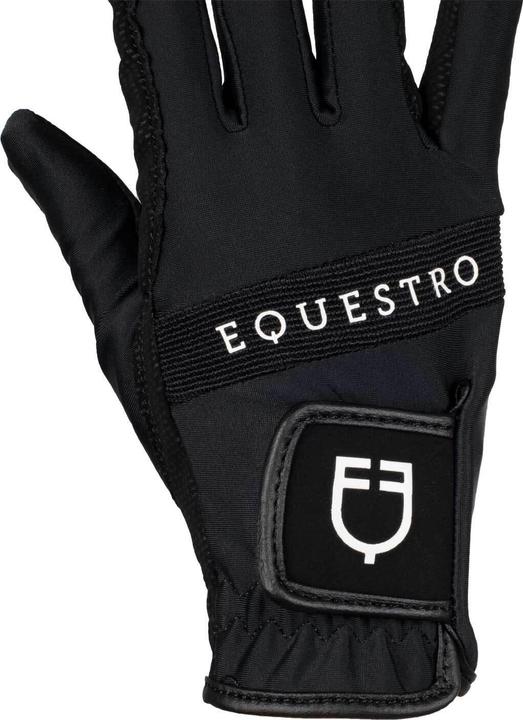 Actual product image Equestro Technical fabric riding gloves (6.5)