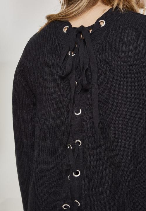 Actual product image Urban Classics Ladies Back Lace Up Sweater (3XL)