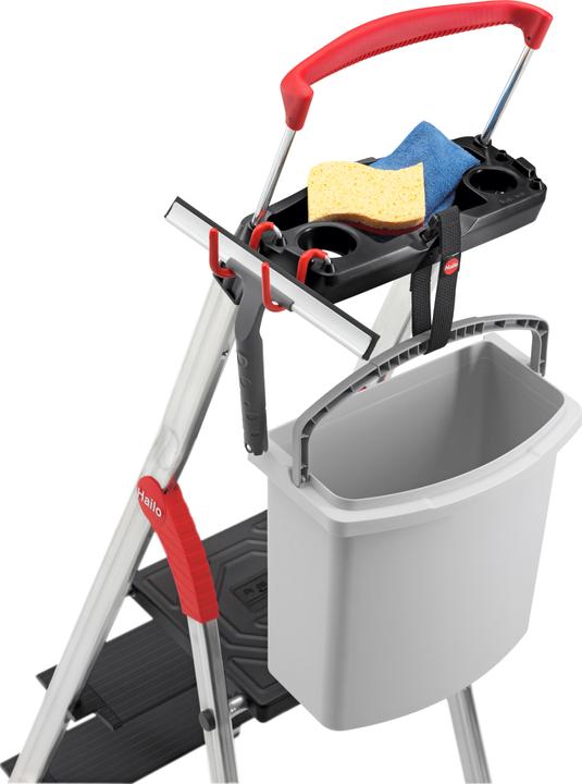 Actual product image Hailo L100 TopLine, aluminium safety stepladder, 3 steps (Stepladder, 70 cm)