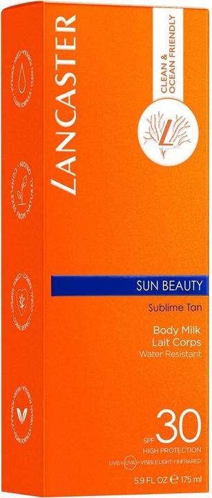 Actual product image Lancaster Body Milk Sun Protection Factor 30 (Suntan lotion, SPF 30, 175 ml, 215 g)