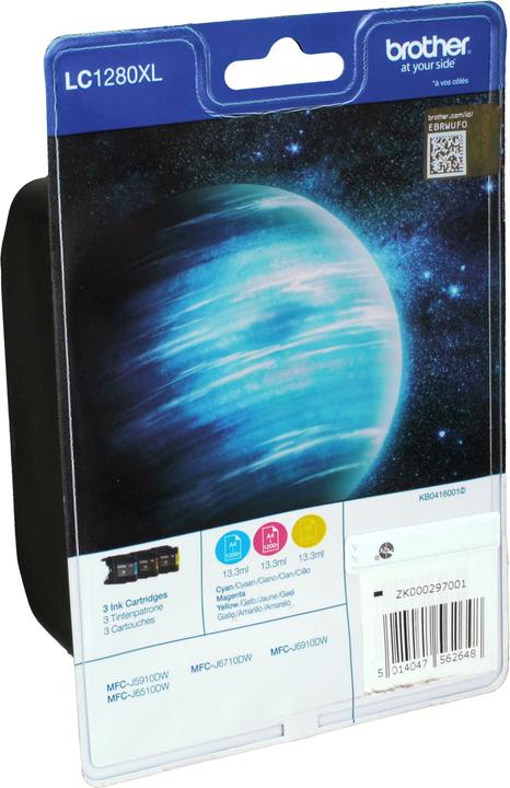 Produktbild Brother LC-1280XL Rainbow Pack (M, C, Y)