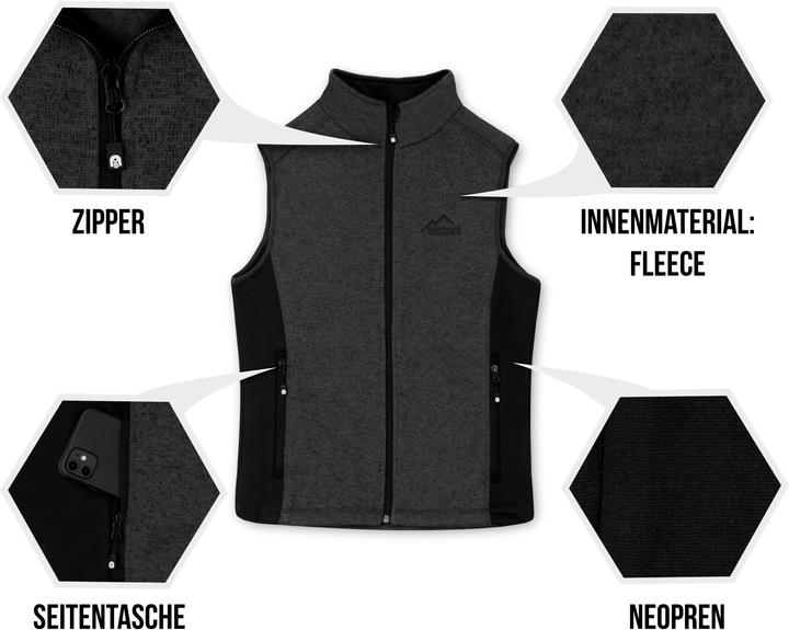 Produktbild Normani Herren Strick-Fleeceweste Shamattawa (4XL)