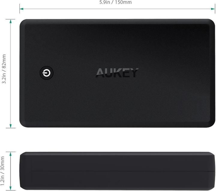 Actual product image Aukey Powerbank PB-Y7 (30000 mAh, 111 Wh)