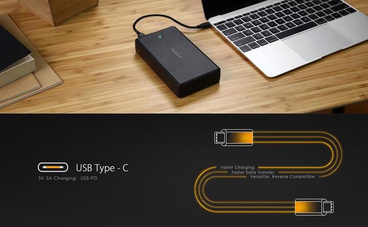 Actual product image Aukey Powerbank PB-Y7 (30000 mAh, 111 Wh)