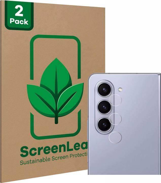 Produktbild ScreenLeaf Schutzfolie nachhaltiger Displayschutz Displayschutzfolie Folie Klar Transparent (2 Stück, Samsung Galaxy Z Fold5)
