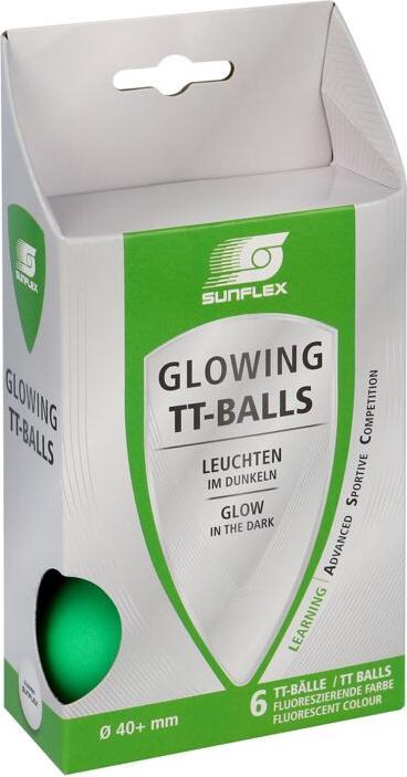 Actual product image Sunflex ® Tischtennisbälle Glow in the Dark, 6er-Set (6 pcs.)