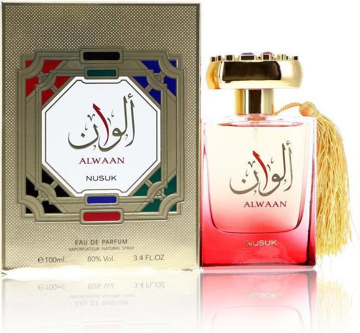 Actual product image Nusuk Alwaan by Eau de Parfum Spray (Unisex) 100 ml (Eau de parfum, 100 ml)