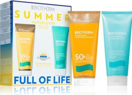 Biotherm Sonnenschutz Summer Waterlover Duo Set Waterlover Hydrating Sun Milk SPF50+ 200 ml + Oligo- (Sonnenmilch, SPF 50+, 200 ml)