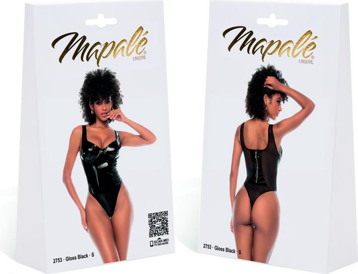 Mapale Bodysuit - S - Schwarz glänzend (S)