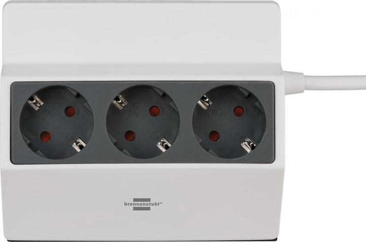 Produktbild Brennenstuhl Steckdosenleiste ws/anth (3 x, CEE 7/3, 3 m)
