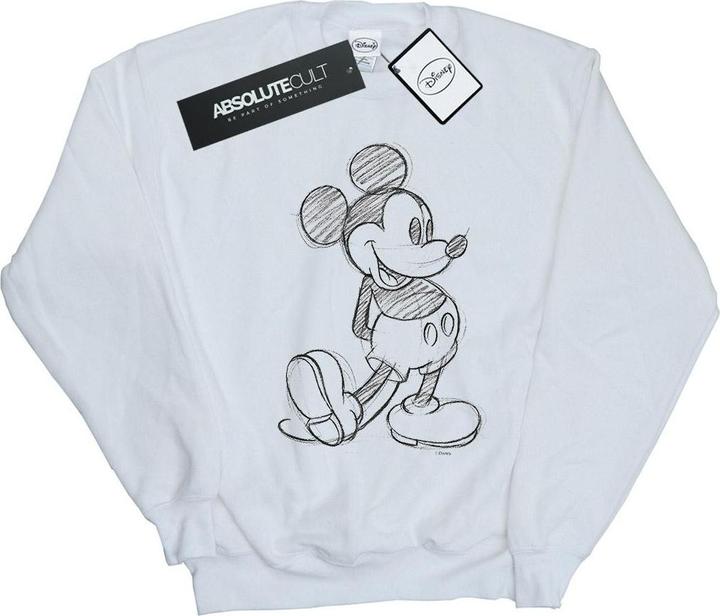 Actual product image Disney Womens/Ladies Mickey Mouse Sketch Kick Sweatshirt (S)