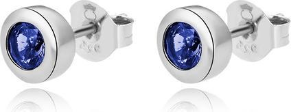 Produktbild Beneto Gentle silver stud earrings withue zircons AGUP2259-BLUE (L)