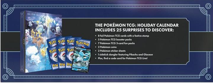 Actual product image Pokémon TCG Holiday Calendar