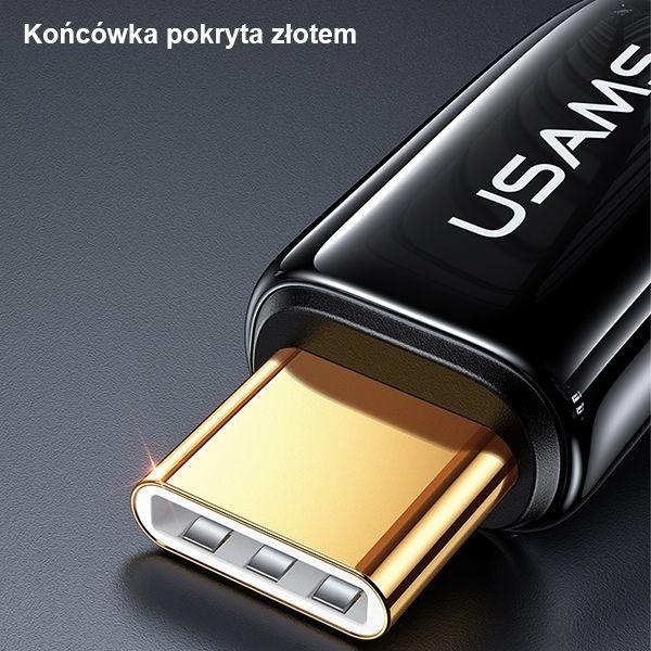 Image du produit Usams Câble de charge type-C vers type-C - noir (2 m, USB 3.1)