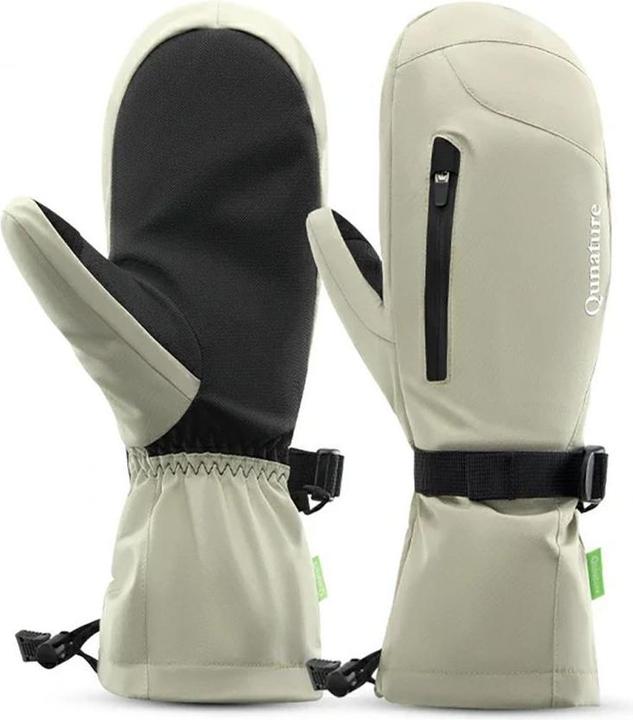 Dakine The others Qunature Qunature Full Length Ski Gloves Size L - Light Brown (L)
