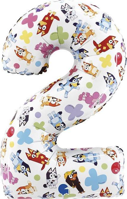 Produktbild Grabo Balloons XL Bluey Bingo Zahlen 2 Ballon