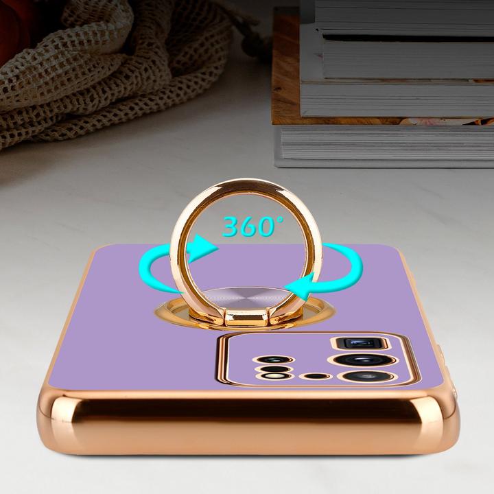 Produktbild Cadorabo Hülle für Samsung Galaxy S20 ULTRA im TPU mit Kameraschutz und Ring LM089 Style (Samsung Galaxy S20 Ultra)